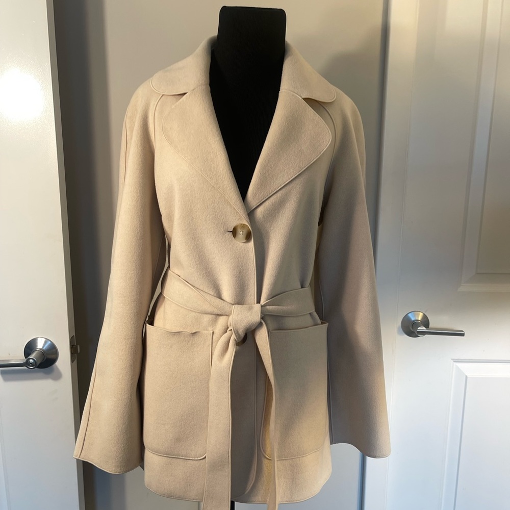 Joie Beige Belted Trench Coat